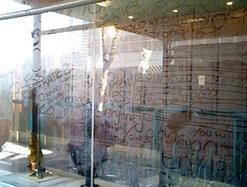 Public outrage in dusty windows